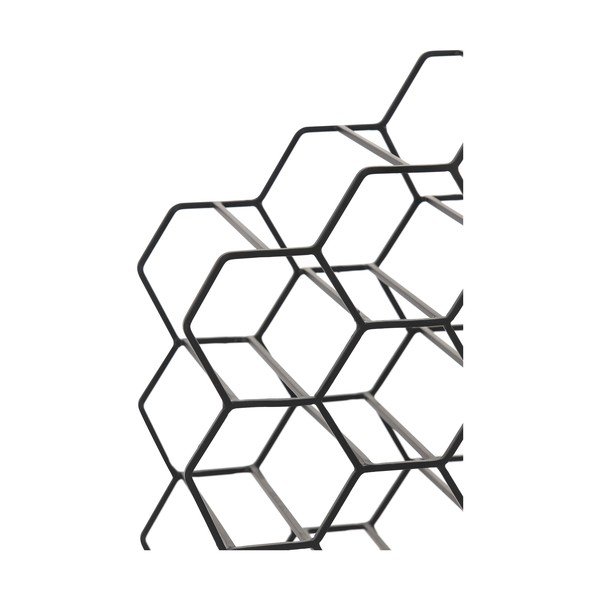 Suport pentru vinuri din metal negru pentru 12 sticle Salbris - Light & Living-image-3