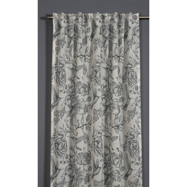Draperie gri 135x245 cm Birds and Roses – Sehlbach