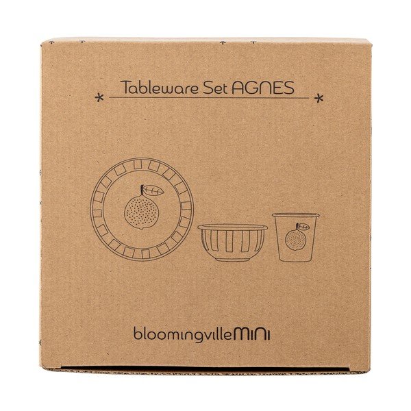 Set de veselă pentru copii 3 buc. din metal Agnes – Bloomingville Mini-image-2