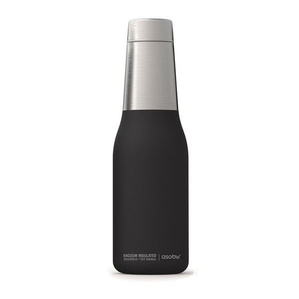 Sticlă termos Asobu Oasis, 590 ml, negru