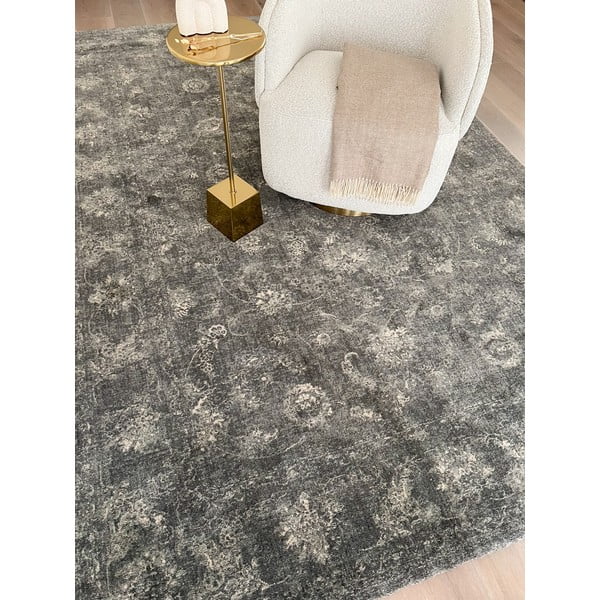 Covor gri din lână 230x340 cm Calisia Vintage Flora – Agnella-image-2