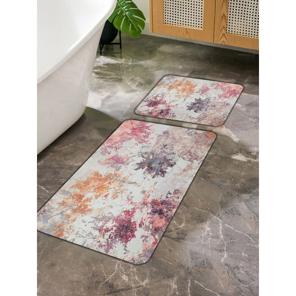 Covorașe de baie roz/mov 2 buc. 60x100 cm – Mila Home-image-2