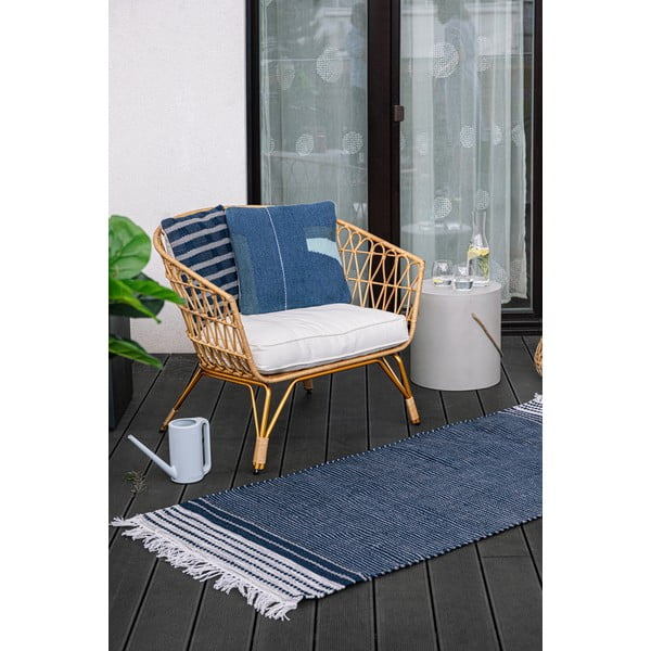 Covor reversibil pentru exterior din plastic reciclat Green Decore Civil, 120 x 180 cm, albastru-închis-image-4