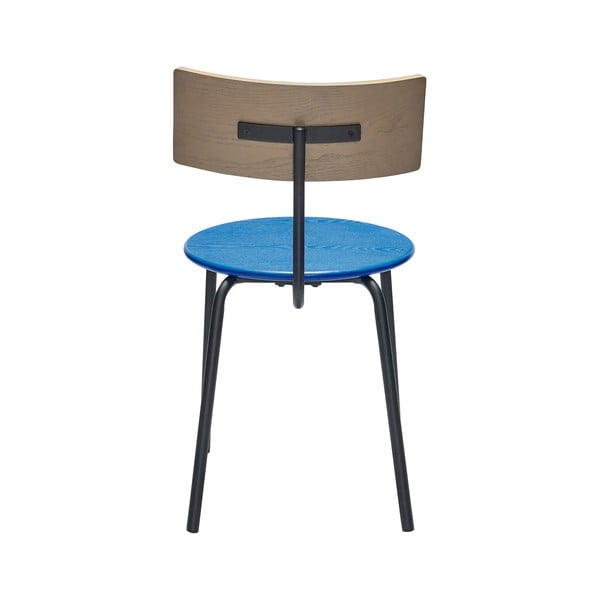 Scaune de dining albastre/în culoare naturală 4 buc. Koi – Hübsch-image-3