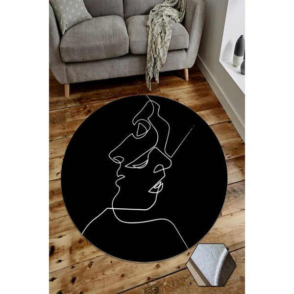 Covor Rizzoli Faces, ⌀ 100 cm-image-1