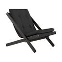 Fotoliu pliabil Karup Design Boogie Black/Dark Grey