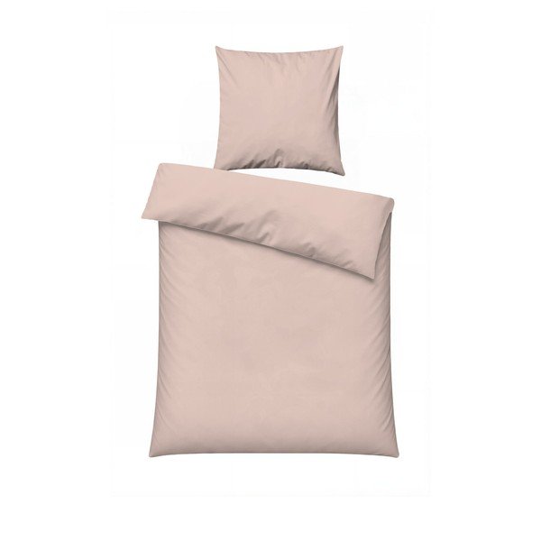 Lenjerie de pat roz prăfuit pentru pat de o persoană 200x140 cm Plain  – Mijolnir