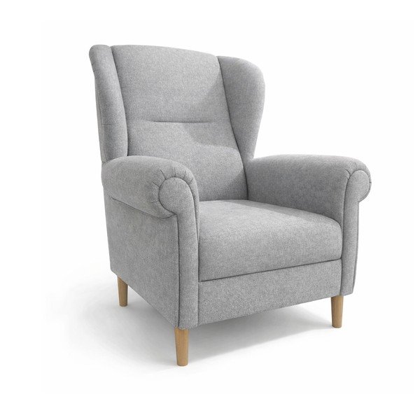 Fotoliu gri deschis wing Swan – Ropez