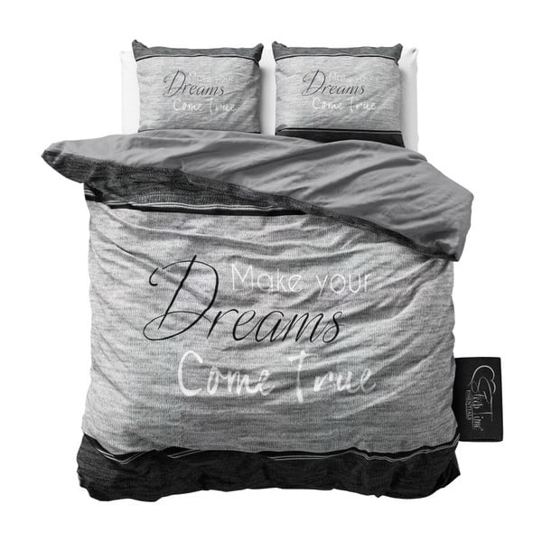 Lenjerie din micropercal Sleeptime True Dreams, 160 x 200 cm