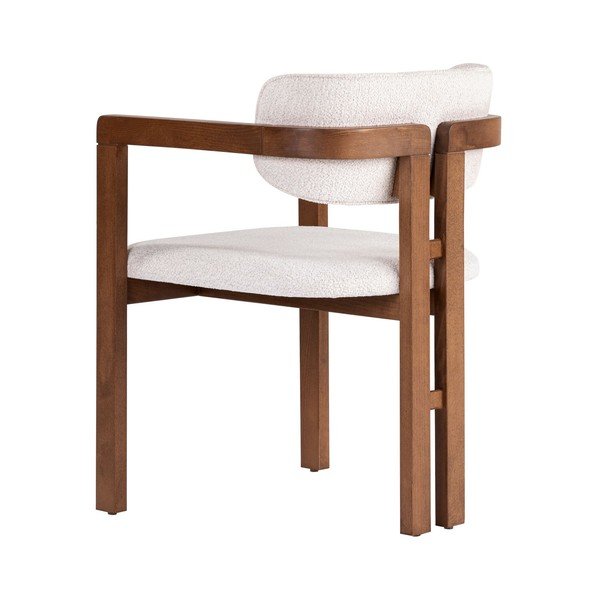 Scaun de living alb cu cotiere Toscana – Kalune Design-image-2
