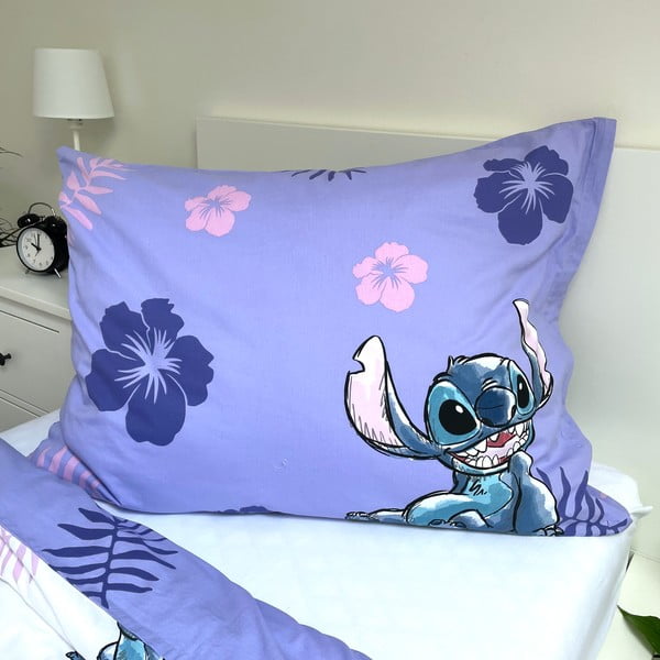 Lenjerie de pat pentru copii din bumbac pentru pat de o persoană 140x200 cm Lilo and Stitch – Jerry Fabrics-image-3
