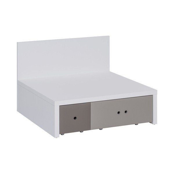 Modul canapea Vox Custom, alb-gri-culoarea lemnului-image-2