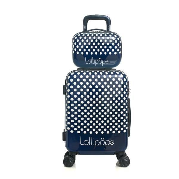 Set troler cu 4 roți și geantă de voiaj Lollipops Penny, albastru-image-1