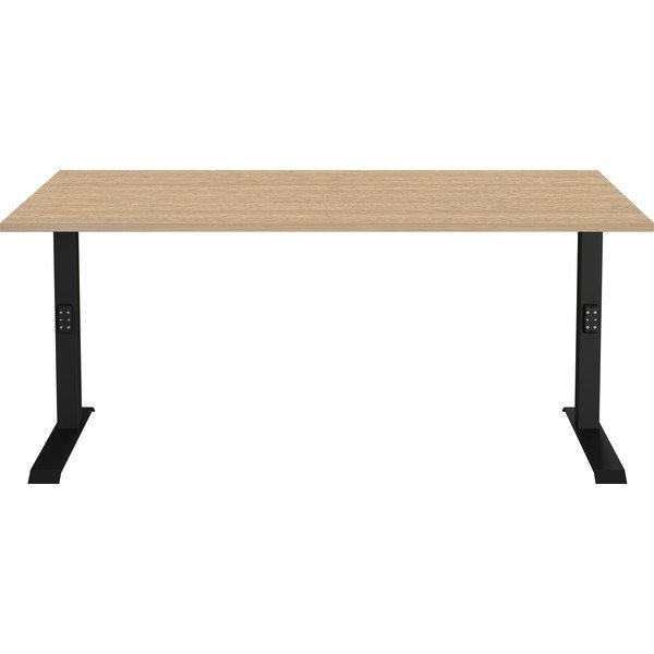 Birou reglabil cu blat cu aspect de lemn de stejar 80x160 cm Lissabon – Germania-image-2