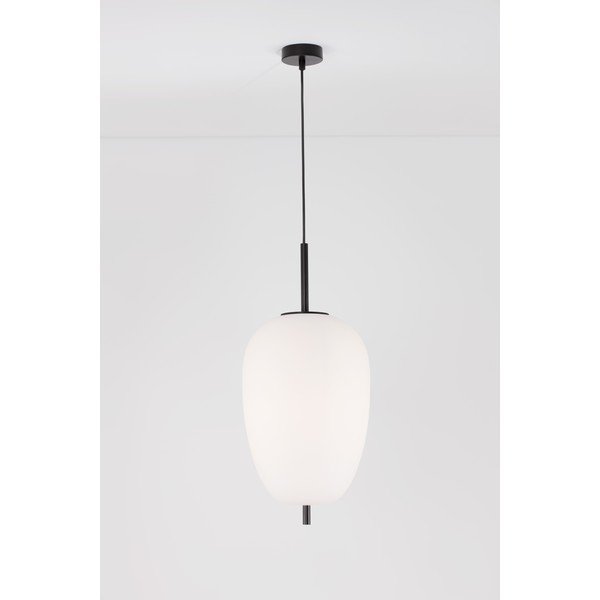 Lustră albă/neagră din sticlă ø 27 cm Lato – Nova Luce-image-3