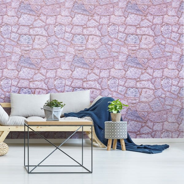 Autocolant pentru perete Ambiance Rose Stone, 40 x 40 cm