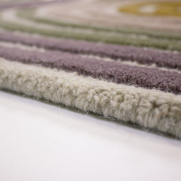 Covor verde țesut manual din lână 140x200 cm Spiral Shaped  – Flair Rugs-image-3