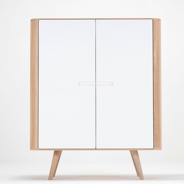 Dulap din lemn de stejar Gazzda Ena, 90 x 110 cm-image-3