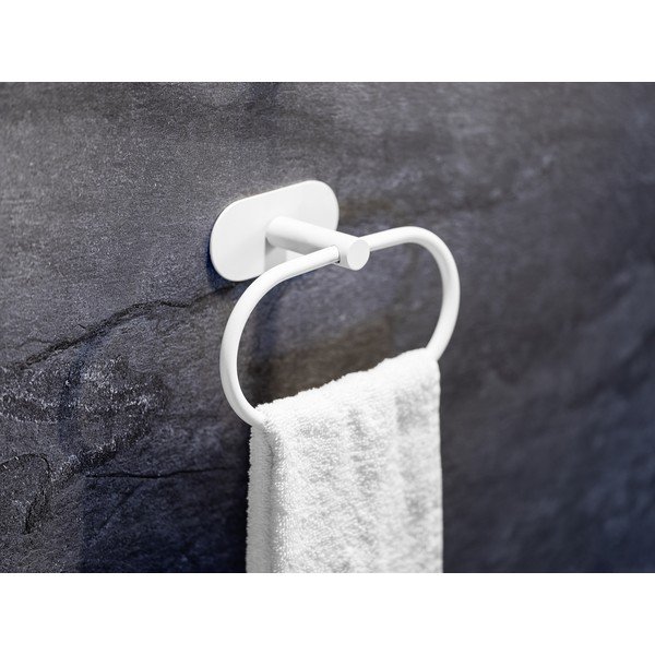 Suport pentru prosoape alb autoadeziv din oțel inoxidabil Orea – Wenko-image-2