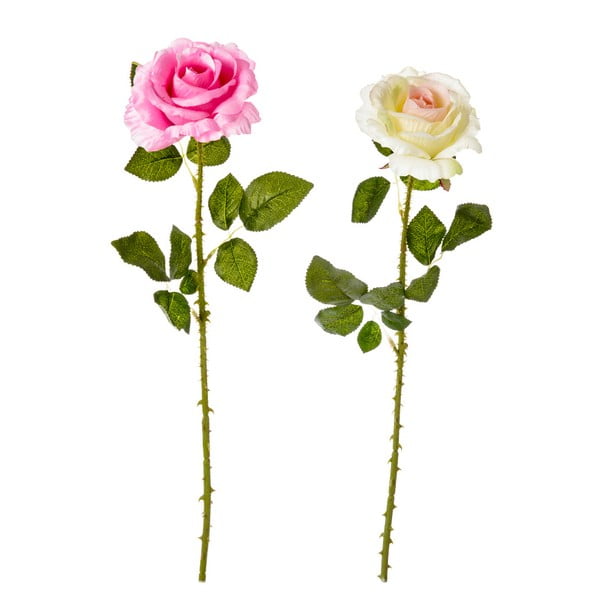 Set 2 flori artificiale Unimasa Rose
