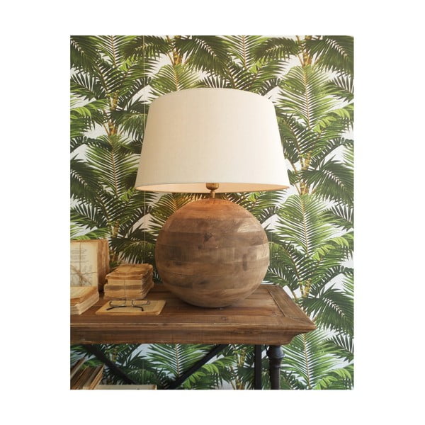 Lampă de birou din lemn de mango Orchidea Milano, înălțime 63 cm