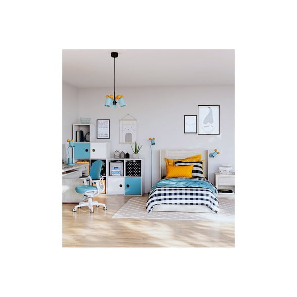 Lampadar albastru deschis cu abajur din metal (înălțime 133,5 cm) Mouse – GTV-image-1