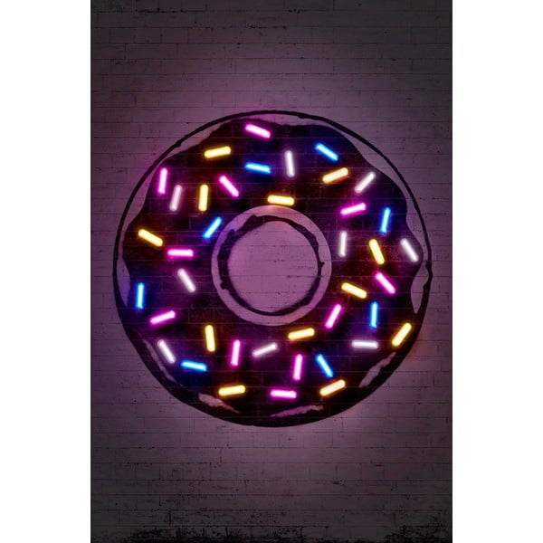 Poster Blue-Shaker Neon Art Donuts, 30 x 40 cm