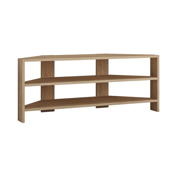 Comodă TV în culoare naturală cu aspect de lemn de stejar 114x45x36 cm Thales Corner – Kalune Design