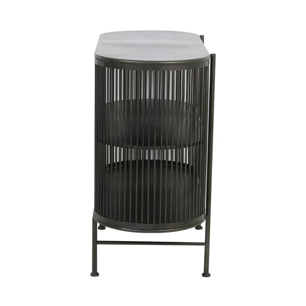 Comodă neagră din metal 100x80 cm Yinthe – Light & Living-image-4