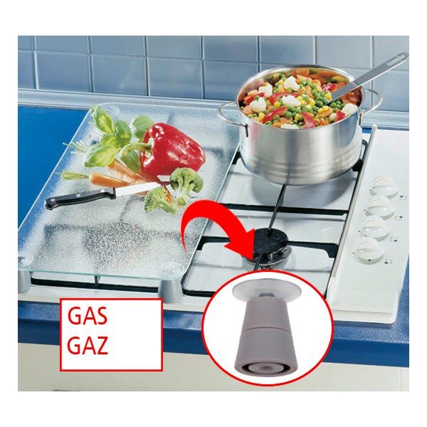 Suport din sticlă pentru protecția aragazului Wenko Universal 3 în 1, 56 x 50 cm-image-2