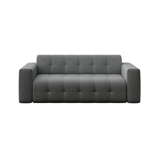Canapea gri cu tapițerie din catifea 223 cm Tuil – Rodier
