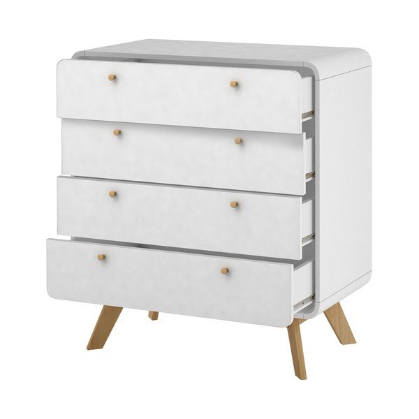 Comodă albă înaltă 80x88 cm Caitlin – Støraa-image-3