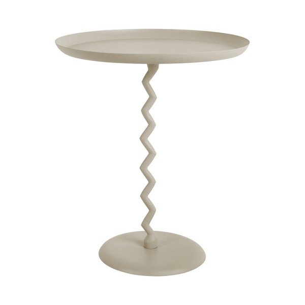 Măsuță auxiliară rotundă din metal ø 44 cm Zig Zag – Leitmotiv