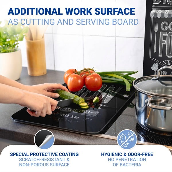 Set 2 protecții din sticlă pentru aragaz Wenko Bon Appetit, 52 x 30 cm-image-3