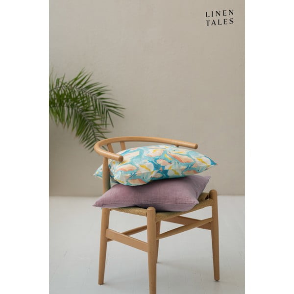 Față de pernă din in Linen Tales, 45 x 45 cm, violet purpuriu-image-1