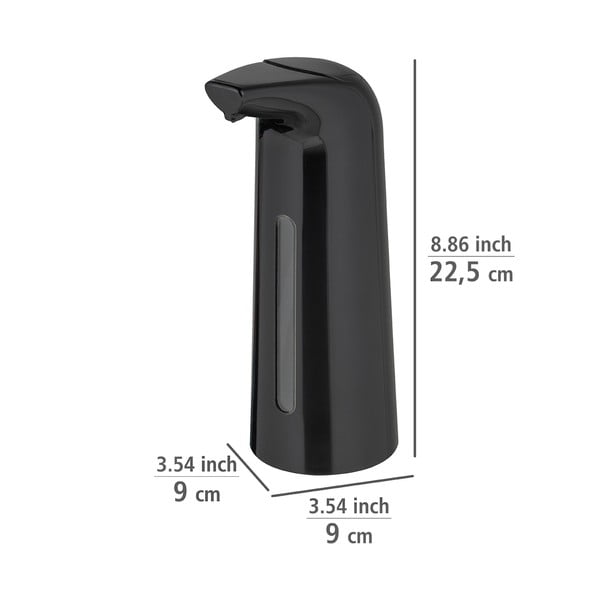 Dozator automat de săpun din plastic negru 0,4 l Larino - Wenko-image-3