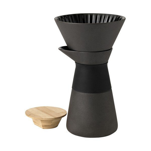 Espressor moka negru din gresie ceramică 600 ml Theo – Stelton