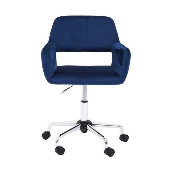 Scaun de birou albastru tapițat Brent – Premier Housewares-image-2