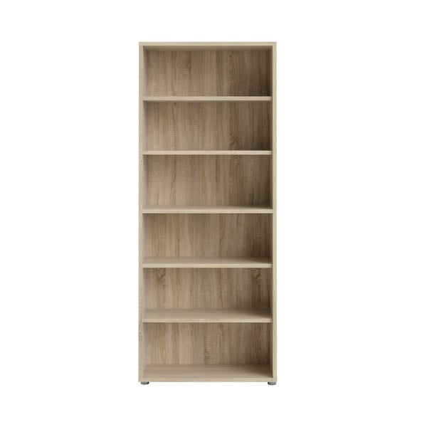 Bibliotecă modulară cu  aspect de lemn de stejar 89x222 cm Prima – Tvilum