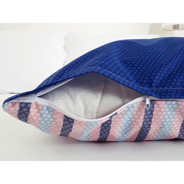 Lenjerie de pat albastră din țesătură crep pentru pat de o persoană 140x200 cm Top Class – B.E.S.-image-1