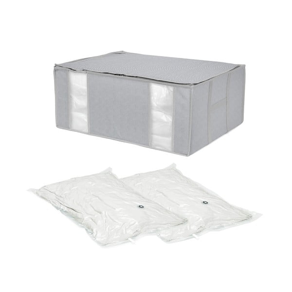 Cutie de depozitare pentru haine din material textil cu vacuum, cu pereți întăriți Boston – Compactor-image-2