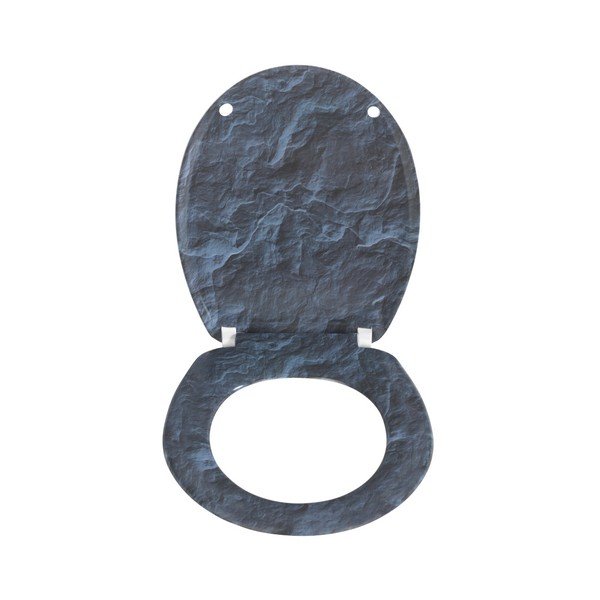 Capac WC cu închidere lentă Wenko Slate Rock, 44,5 x 36,5 cm-image-1