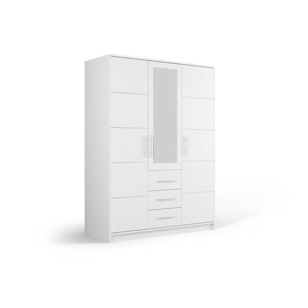 Dulap alb cu oglindă 147x200 cm Derry - Cosmopolitan Design-image-2