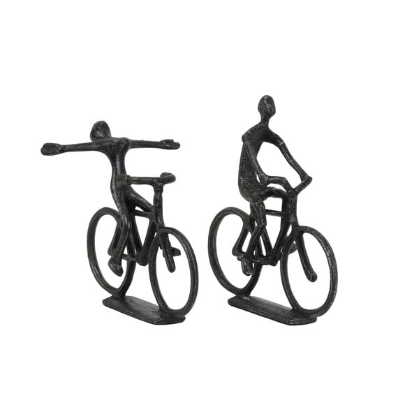 Statuete 2 buc. din metal 22 cm Cyclists – Light & Living
