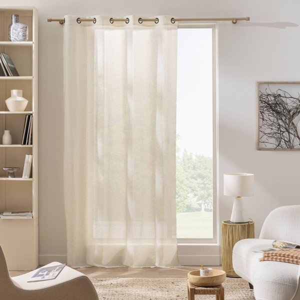 Draperie crem 140x280 cm Sanya – douceur d'intérieur-image-1