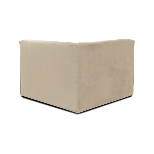 Modul pentru canapea bej   din catifea reiată Sting - Scandic-image-3