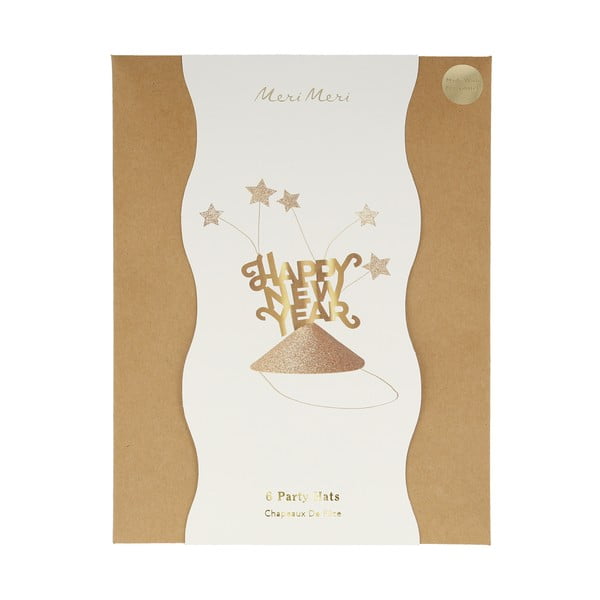 Pălării de petrecere în set de 6 Happy New Year - Meri Meri-image-2