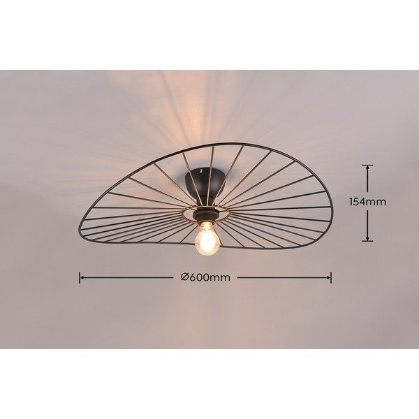 Plafonieră negru-mat ø 60 cm Chapeau – Reality-image-4