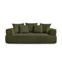Canapea verde cu tapițerie din chenille 237 cm Whesley – Bobochic Paris