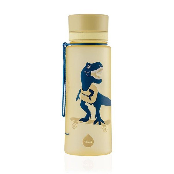 Sticlă Equa Dino, 600 ml. galben
